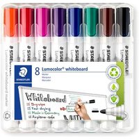 STAEDTLER 351 Lumocolor® whiteboard marker 351, 8 Stück in sortierten Farben von Staedtler