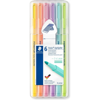STAEDTLER 362 CSB6 Textmarker pastell Box 6 Stück STAEDTLER 362 CSB6 Textmarker pastell Box 6 Stück von Staedtler