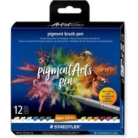 STAEDTLER 371 C12-3 pigment brush pen Nature 12 Stück von Staedtler