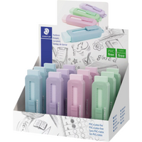 STAEDTLER 525 PS1P-S Radierer mit Schiebehülle Pastellfarben - sortiert STAEDTLER 525 PS1P-S Radierer mit Schiebehülle Pastellfarben - sortiert von Staedtler