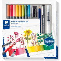 STAEDTLER 61 3001-1 Blumen Aquarell Set 100% PEFC von Staedtler
