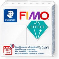 STAEDTLER 8010-014 FIMO® effect Translucent ofenhärtende Modelliermasse, 57g, transluzent weiß von Staedtler