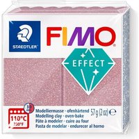 STAEDTLER 8010-212 FIMO® effect Glitter ofenhärtende Modelliermasse, 57g, glitter rosegold von Staedtler