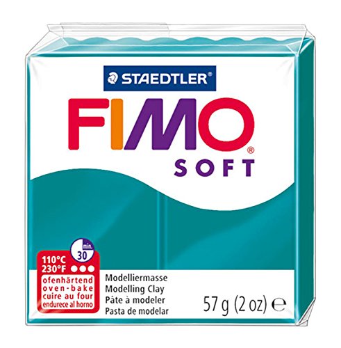 STAEDTLER 8020-36 - Fimo Soft Normalblock, Modelliermasse, 57 g, petrol STAEDTLER 8020-36 - Fimo Soft Normalblock, Modelliermasse, 57 g, petrol von STAEDTLER