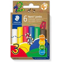 STAEDTLER 842 C6 Noris® jumbo 842 Plastilin-Knete Set "basic", 6 Knetstangen je 16,6 g, sortierte Farben von Staedtler