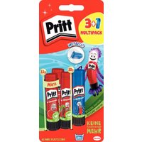 STAEDTLER 9H PBS4B BK Klebestift Pritt 3 x 11 g + 10 g glow in the dark, sortiert von Staedtler