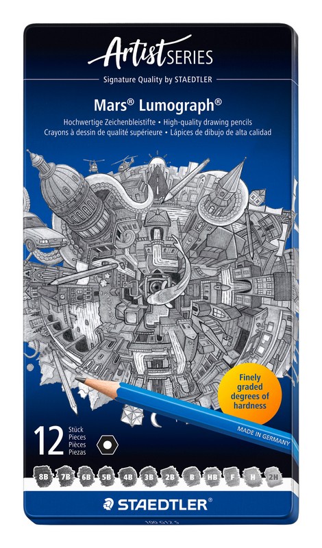 STAEDTLER Bleistifte Mars Lumograph 100 12 Stk. - Artist Series STAEDTLER Bleistifte Mars Lumograph 100 12 Stk. - Artist Series von Staedtler