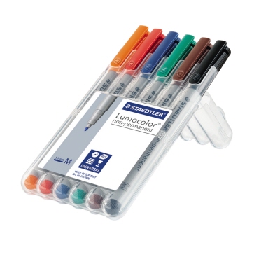 STAEDTLER Folienstift Lumocolor 315 M non-permanent 6 St von Staedtler