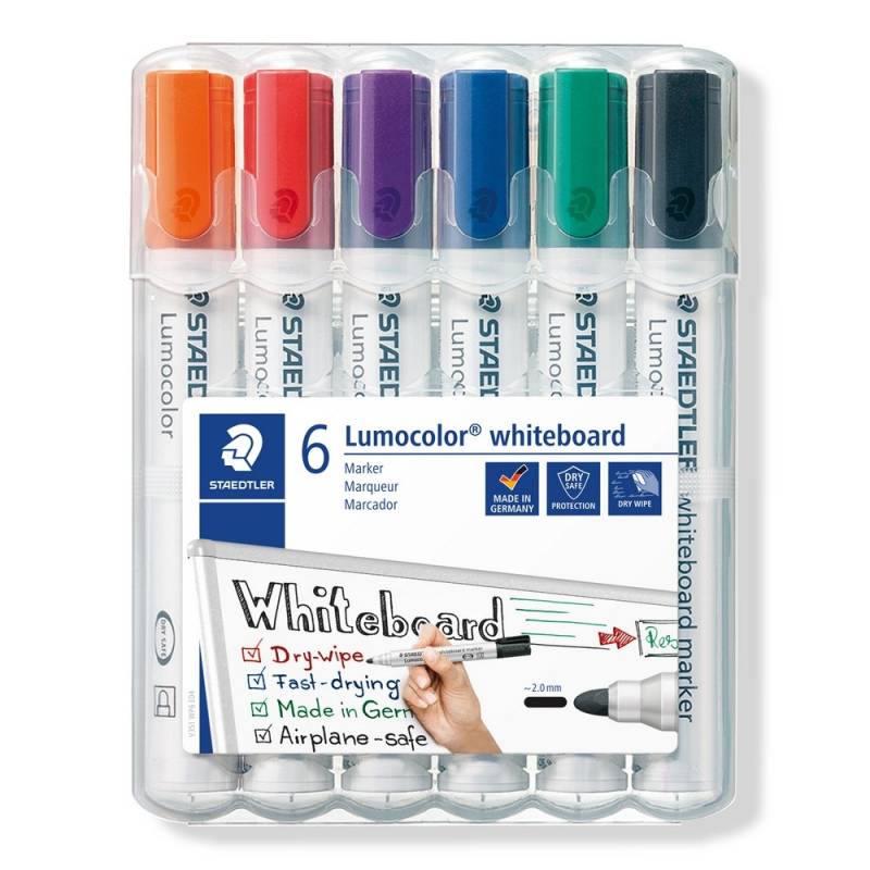 STAEDTLER Whiteboardmarker Lumocolor 351 Rundspitze 6 Stk. STAEDTLER Whiteboardmarker Lumocolor 351 Rundspitze 6 Stk. von Staedtler
