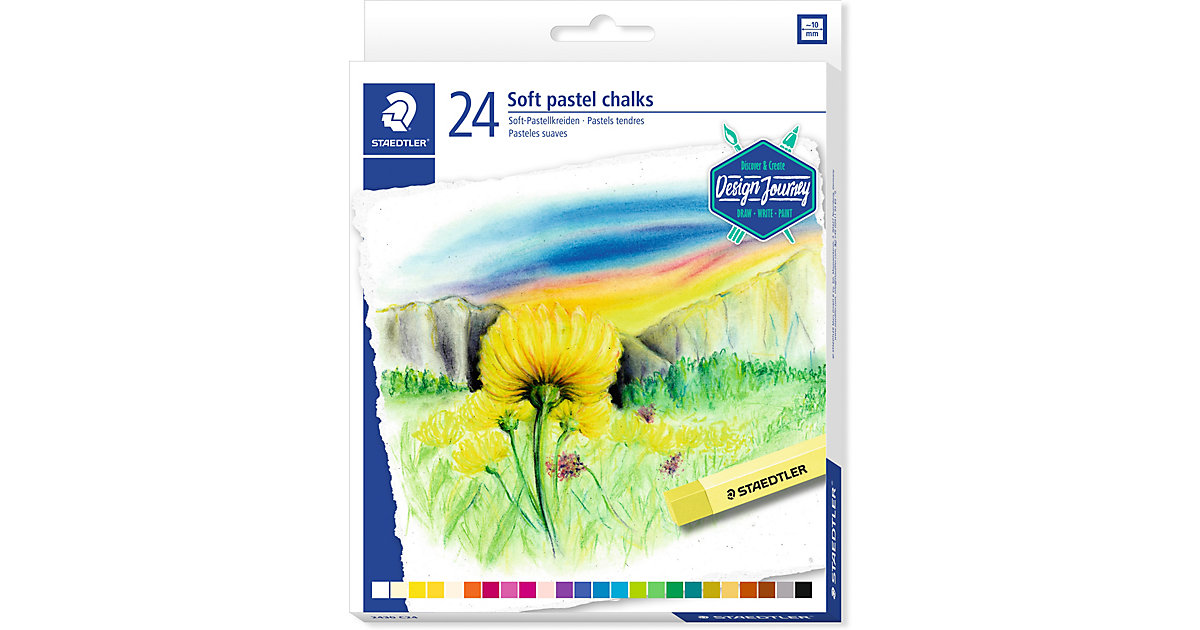 Soft-Pastellkreiden, 24 Farben von Staedtler