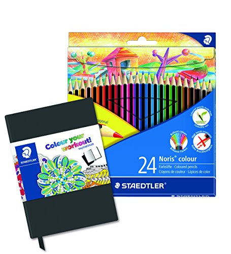 STAEDTLER 185 C24 SB - Noris Farbstifte mit 24 sortierten Farben von Staedtler