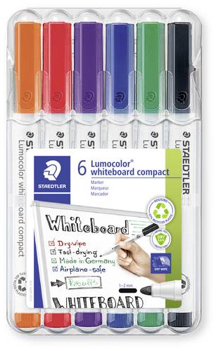 Staedtler Lumocolor 341 WP6 Whiteboardmarker Sortiert (Farbauswahl nicht möglich) 1St. von Staedtler