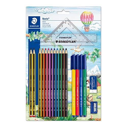 STAEDTLER 61 SET42 - Mäppchen Set mit Lineal und Zeichendreieck, Weiss/opulenter Garten STAEDTLER 61 SET42 - Mäppchen Set mit Lineal und Zeichendreieck, Weiss/opulenter Garten von Staedtler