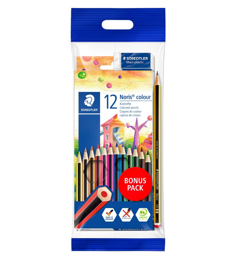 Staedtler Buntstifte - Noris Colour Bonus Pack - 12 st. m. Ti - Staedtler - One Size - Buntstiftsets Staedtler Buntstifte - Noris Colour Bonus Pack - 12 st. m. Ti - Staedtler - One Size - Buntstiftsets von Staedtler