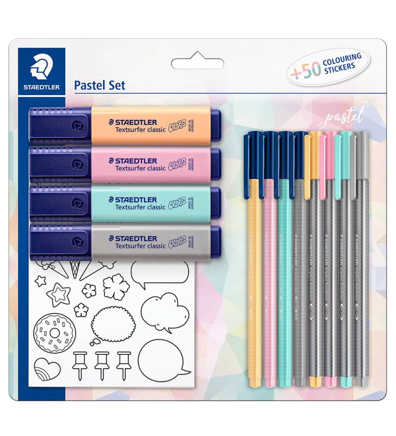 Staedtler Buntstifte-Set - Pastel - 12 Teile - Staedtler - One Size - Buntstiftsets von Staedtler