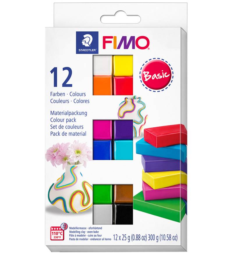 Staedtler FIMO Knete - Soft - 12x25 g - Basic - Staedtler - One Size - Knete Staedtler FIMO Knete - Soft - 12x25 g - Basic - Staedtler - One Size - Knete von Staedtler