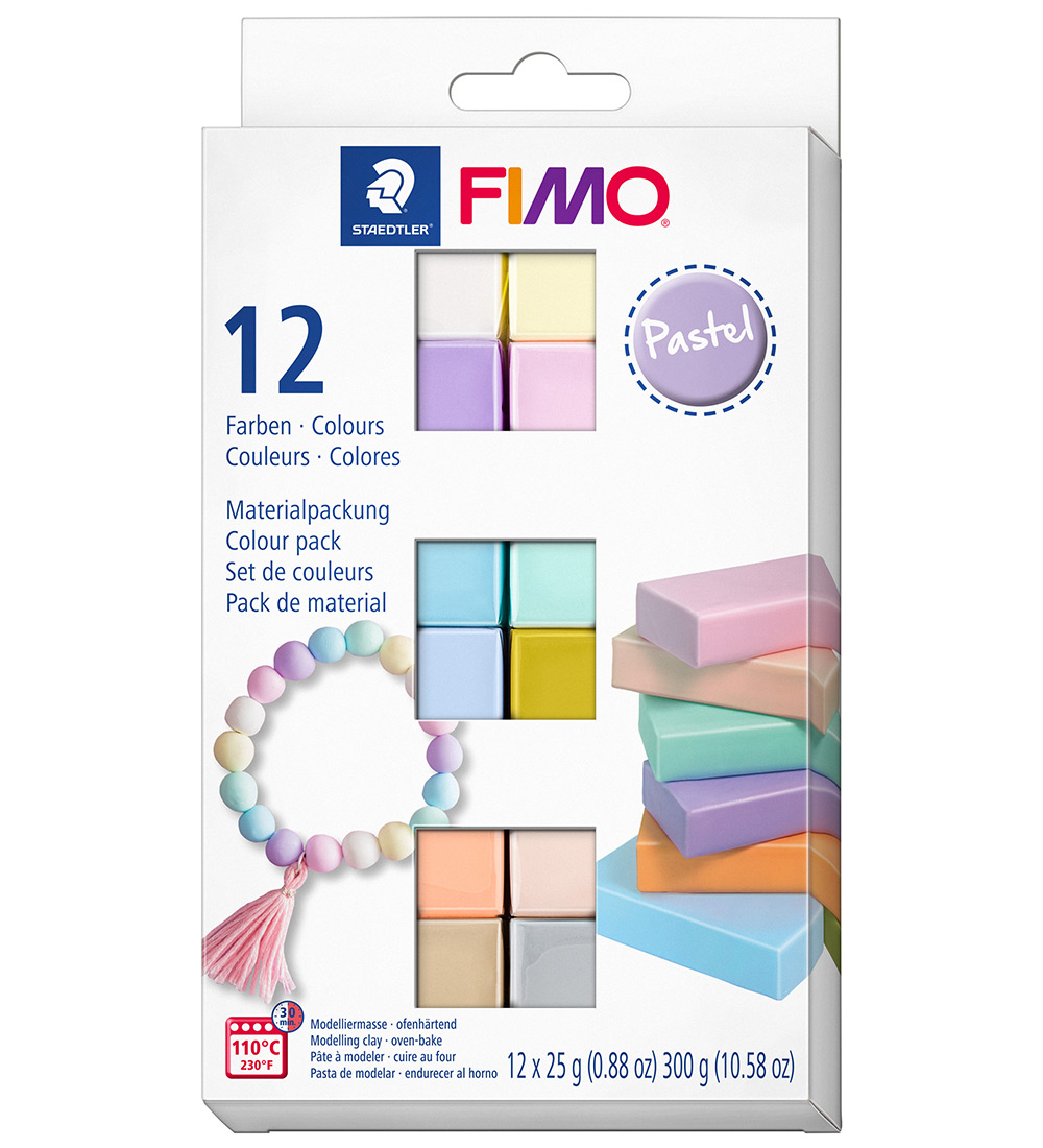 Staedtler FIMO Knete - Soft - 12x25 g - Pastel - Staedtler - One Size - Knete Staedtler FIMO Knete - Soft - 12x25 g - Pastel - Staedtler - One Size - Knete von Staedtler