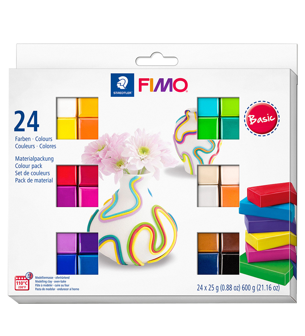Staedtler FIMO Knete - Soft - 24x25 g - Basic - Staedtler - One Size - Knete von Staedtler