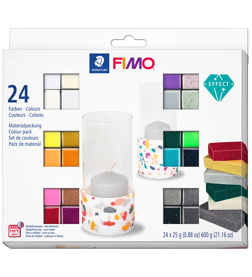 Staedtler FIMO Knete - Soft - 24x25 g - Effekt - Staedtler - One Size - Knete von Staedtler