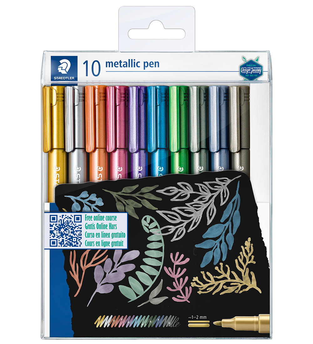 Staedtler Filzstifte - 10 st. - Metallic Calligraphy - 1-2 mm - Staedtler - One Size - Filzstifte Staedtler Filzstifte - 10 st. - Metallic Calligraphy - 1-2 mm - Staedtler - One Size - Filzstifte von Staedtler