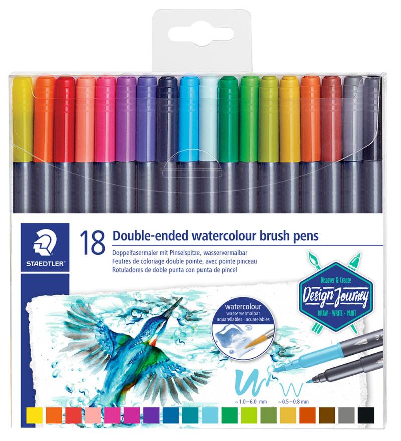 Staedtler Filzstifte - 18 st. - Double-endiger Aquarell-Pinselst - Staedtler - One Size - Filzstifte Staedtler Filzstifte - 18 st. - Double-endiger Aquarell-Pinselst - Staedtler - One Size - Filzstifte von Staedtler