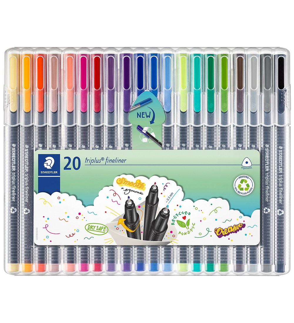 Staedtler Filzstifte - 20 st. - Triplus Fineliner - 0,3 mm - Staedtler - One Size - Filzstifte Staedtler Filzstifte - 20 st. - Triplus Fineliner - 0,3 mm - Staedtler - One Size - Filzstifte von Staedtler