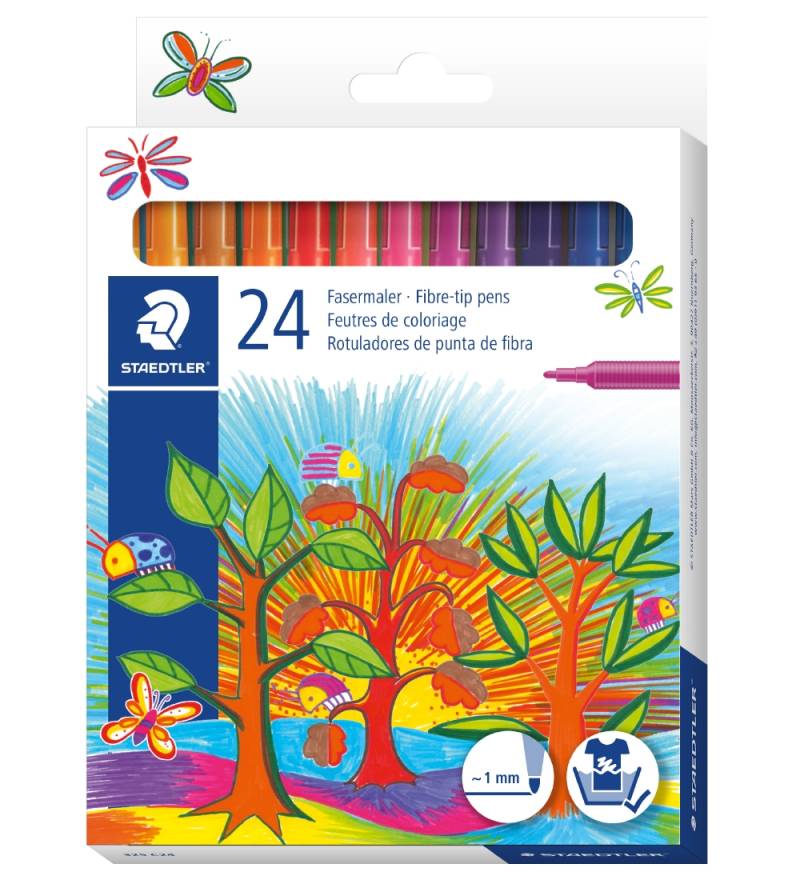 Staedtler Filzstifte - 24 st. - Noris Faserstifte - 1 mm - Staedtler - One Size - Filzstifte Staedtler Filzstifte - 24 st. - Noris Faserstifte - 1 mm - Staedtler - One Size - Filzstifte von Staedtler