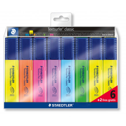 Staedtler Textsurfer Classic Textmarker Limited Edition Farbenmix 1-5mm - 8 Stk Staedtler Textsurfer Classic Textmarker Limited Edition Farbenmix 1-5mm - 8 Stk von Staedtler