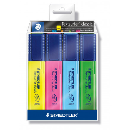 Staedtler Textsurfer Classic Textmarker Farbenmix 1-5mm - 4 Stk Staedtler Textsurfer Classic Textmarker Farbenmix 1-5mm - 4 Stk von Staedtler