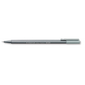 Staedtler Triplus Fineliner Stift Silber Grau 0,3mm - 1 Stk von Staedtler