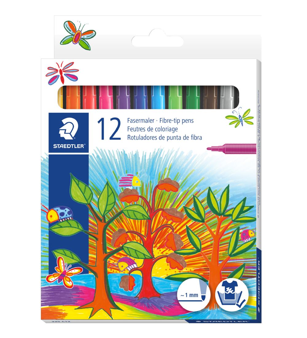 Staedtler Tuschen - 12 st.. - Faserstifte - 1 mm - Staedtler - One Size - Filzstifte Staedtler Tuschen - 12 st.. - Faserstifte - 1 mm - Staedtler - One Size - Filzstifte von Staedtler
