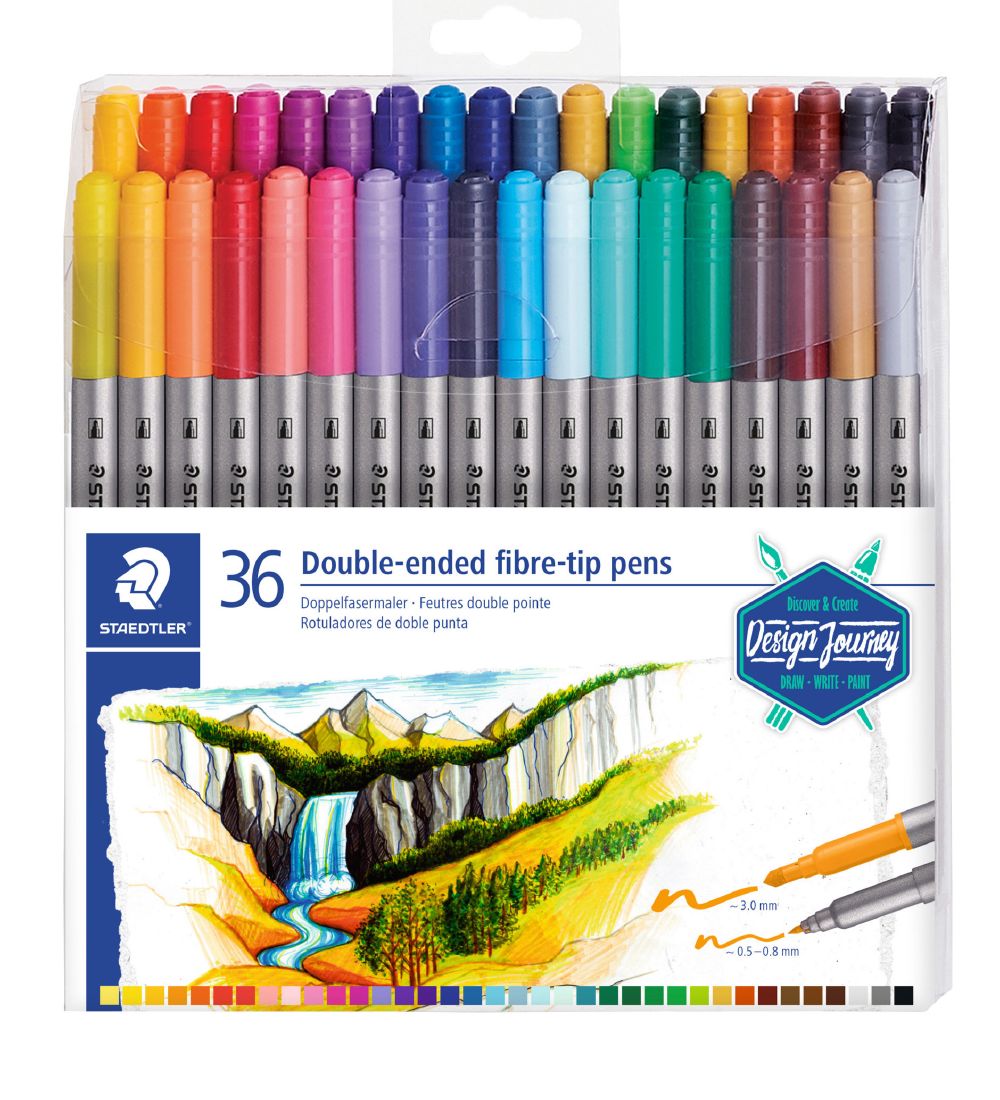Staedtler Tuschen - 36 st. - Doppel - Staedtler - One Size - Filzstifte Staedtler Tuschen - 36 st. - Doppel - Staedtler - One Size - Filzstifte von Staedtler