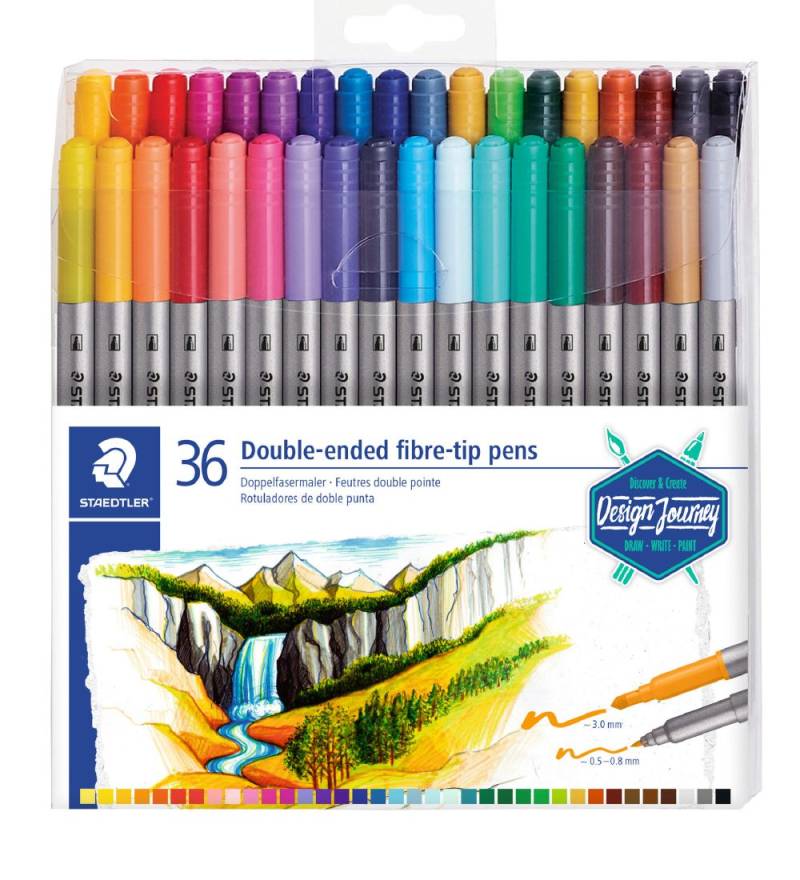 Staedtler Tuschen - 36 st. - Doppel - Staedtler - One Size - Filzstifte Staedtler Tuschen - 36 st. - Doppel - Staedtler - One Size - Filzstifte von Staedtler