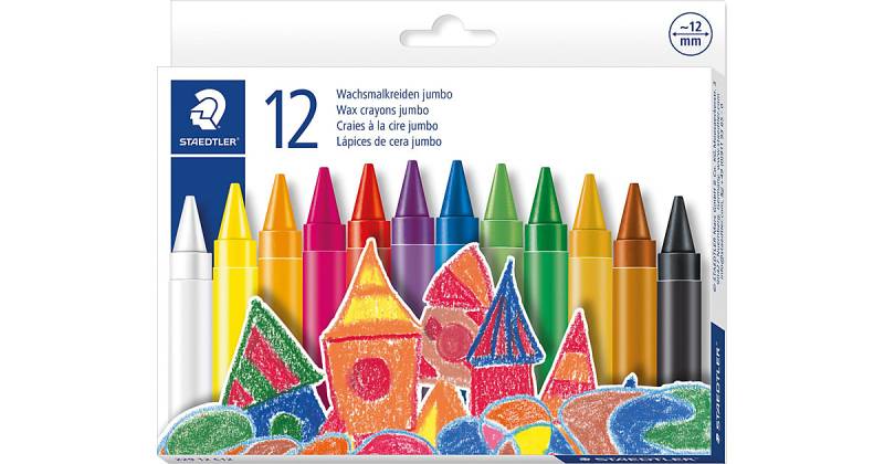 Wachsmalkreide Noris® jumbo, 12 mm, 12 Farben von Staedtler