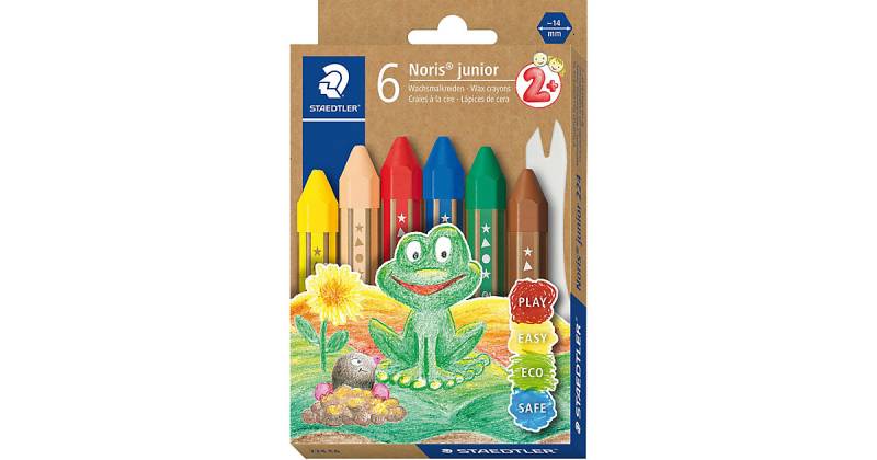 Wachsmalkreiden Noris® junior, 6 Farben bunt Modell 10 von Staedtler