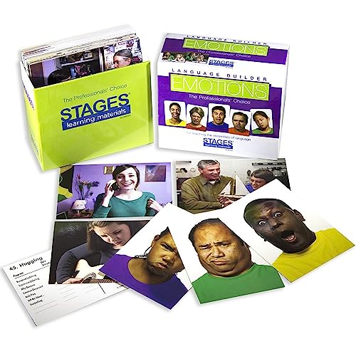 Stages Learning Materialien Sprache Builder Emotion Picture Cards Ausdrücke, Konversation, und Situation Fotokarten für Autismus Bildung, ABA-Therapie von Stages Learning