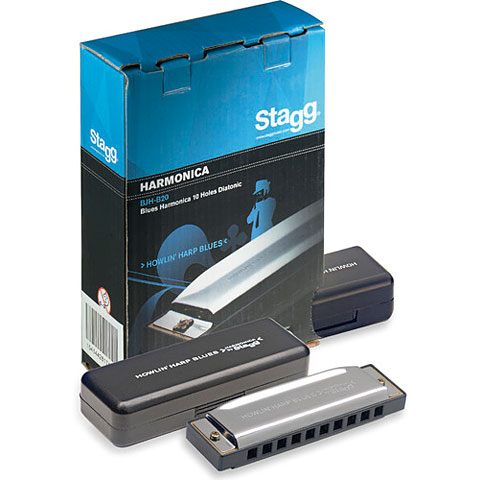 Stagg Blues Harp D-Dur Richter-Mundharmonika von Stagg