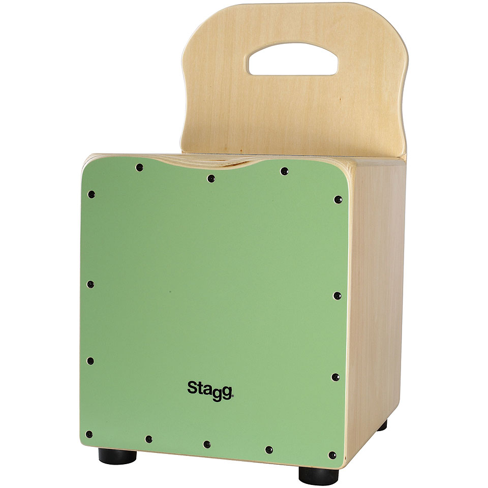 Stagg Green Kids Cajon with Easygo Backrest Cajon von Stagg