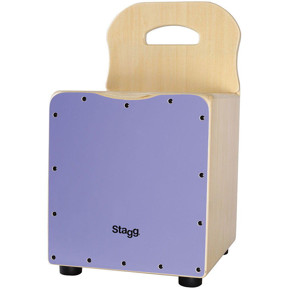 Stagg Purple Kids Cajon with Easygo Backrest Cajon von Stagg