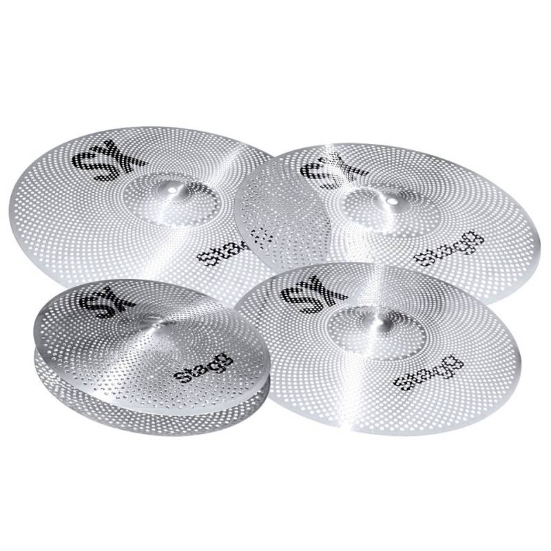 Stagg SXM Silent Practice Cymbal Set with Bag Becken-Set von Stagg