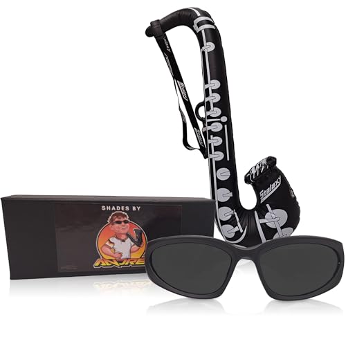 Stalaxy André Schnura Starter Set, Sonnenbrille, aufblasbares Saxofon und Anhänger, Kostüm Set, Saxophon, Saxophonist, Rockstar, Instrument, Halloween, Karneval, Motto Partys Stalaxy André Schnura Starter Set, Sonnenbrille, aufblasbares Saxofon und Anhänger, Kostüm Set, Saxophon, Saxophonist, Rockstar, Instrument, Halloween, Karneval, Motto Partys von Stalaxy