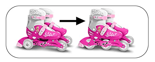 Rollers INLINES/TRISKATES Einstellbar 2 in 1 Barbie 27-30 von Stamp