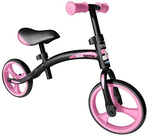 STAMP Mädchen LAUFRAD-Black SKIDS Control Running Bike, Schwarz/Pink von Stamp