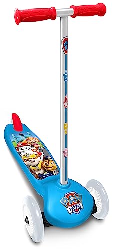 STAMP PA450045 PAW Patrol Steering Scooter 3 Wheels, Blue-RED-Yellow von STAMP