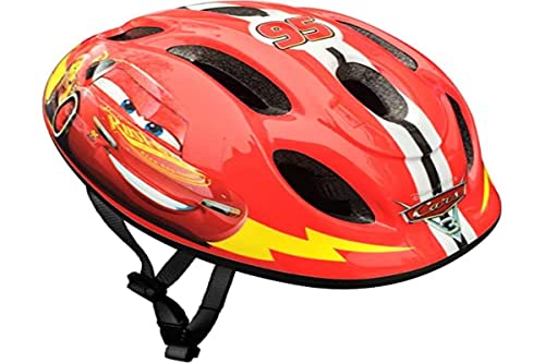 STAMP C893100S Helm mit einstellbaren Tailleneinstellungen (ca. 53-56 cm) Cars – Kopfhörer, Rot, S von Stamp