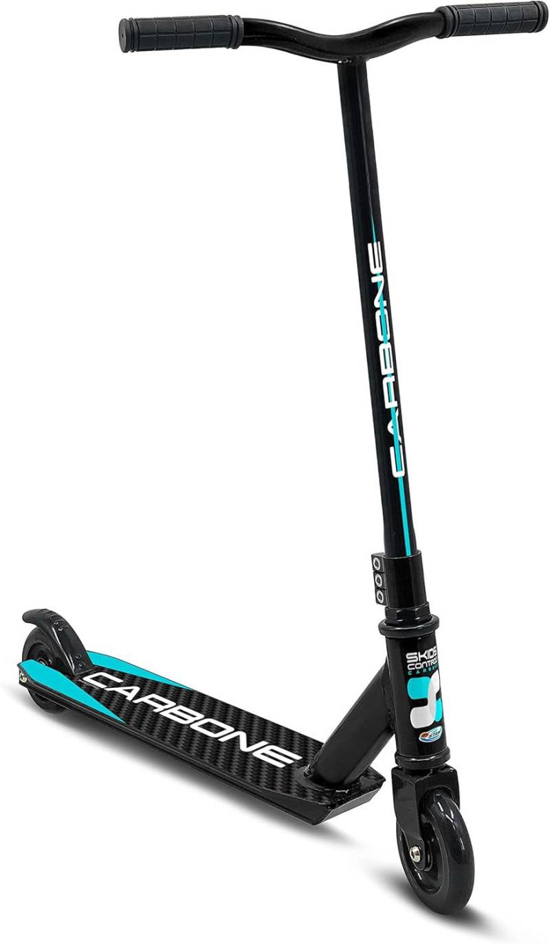 Stamp Stunt Scooter Skids Control Carbone Tretroller, Schwarz von Stamp