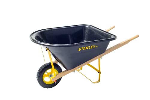 Stanley Jr. Schubkarre für Kinder - ab 5 Jahren - Hergestellt aus starkem Holz in Kombination mit einem Stahlrahmen, G015-SY Stanley Jr. Schubkarre für Kinder - ab 5 Jahren - Hergestellt aus starkem Holz in Kombination mit einem Stahlrahmen, G015-SY von Stanley