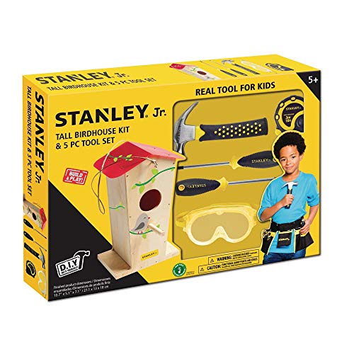 Stanley Jr. Vogelhaus- Bausatz & 5-teiliger Werkzeugsatz - Ideal für Kinder, die gleichzeitig Bauen und entdecken Lernen - gemeinsam EIN schönes Vogelhaus Bauen, ab 5 Jahren. Stanley Jr. Vogelhaus- Bausatz & 5-teiliger Werkzeugsatz - Ideal für Kinder, die gleichzeitig Bauen und entdecken Lernen - gemeinsam EIN schönes Vogelhaus Bauen, ab 5 Jahren. von Stanley Jr.
