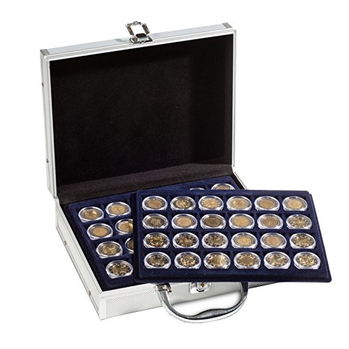 Star Collect Münzkoffer - inkl. 6 Tableaus für 144 Münzen/Münzkapsel bis 26mm - abschließbar - Velour schwarz Star Collect Münzkoffer - inkl. 6 Tableaus für 144 Münzen/Münzkapsel bis 26mm - abschließbar - Velour schwarz von Star Collect
