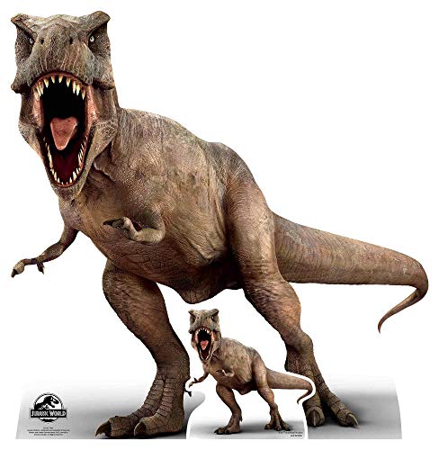 Star Cutouts SC1285 Offizielles Jurassic World T Tyrannosaurus Rex Dinosaurier Party und Sammlerobjekt, 100 cm hoch, mehrfarbig von STAR CUTOUTS